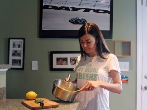Race car driver by day, vegan cook at night. 